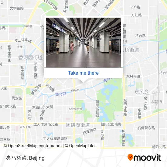 亮马桥路 map