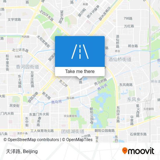 天泽路 map