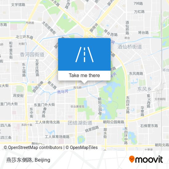 燕莎东侧路 map