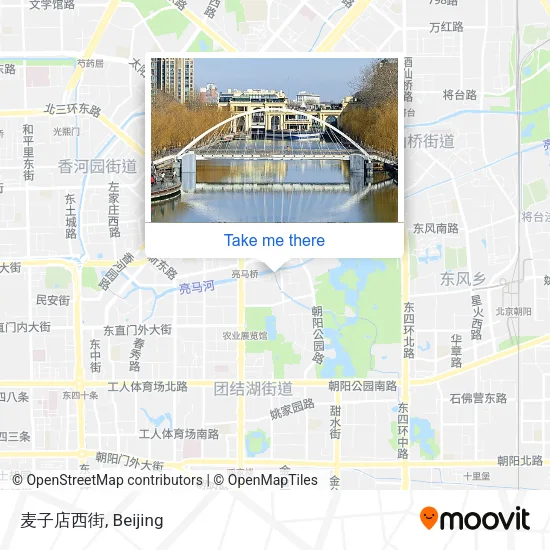 麦子店西街 map