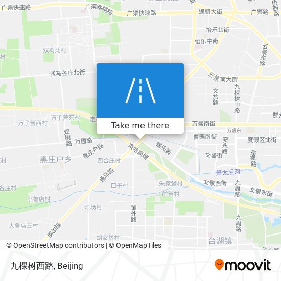 九棵树西路 map