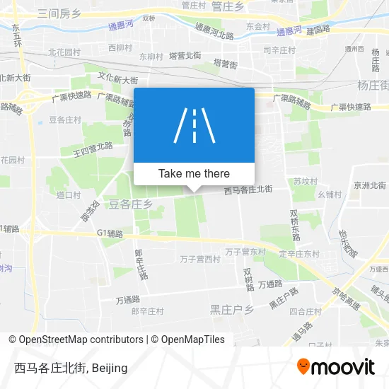西马各庄北街 map