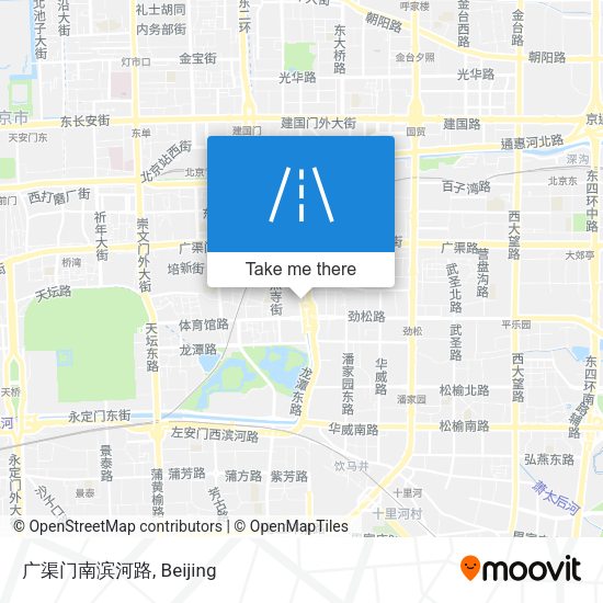 广渠门南滨河路 map