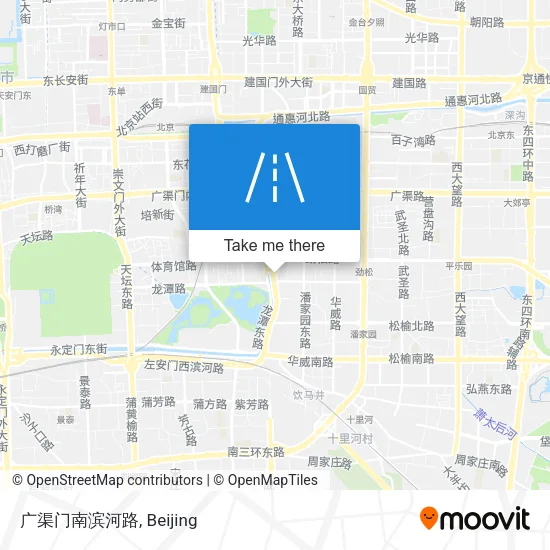 广渠门南滨河路 map