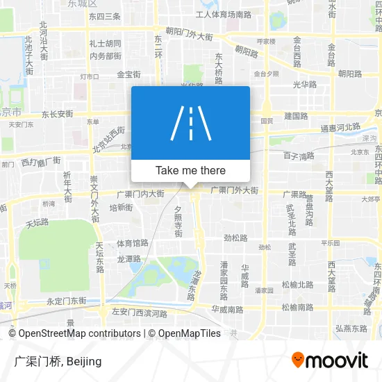 广渠门桥 map
