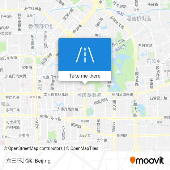 东三环北路 map