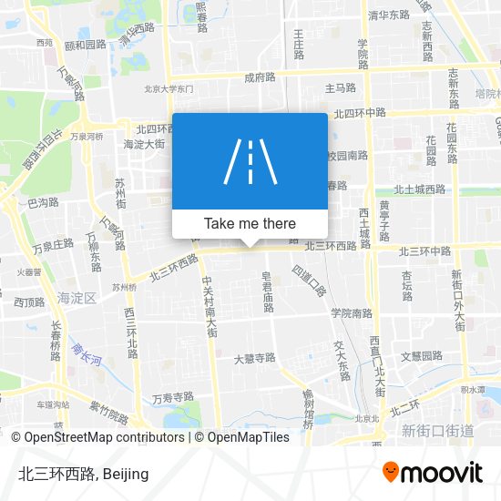 北三环西路 map