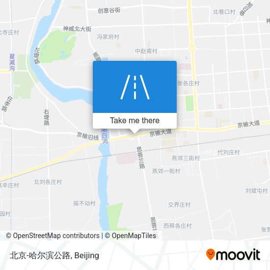 北京-哈尔滨公路 map