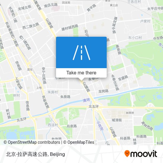 北京-拉萨高速公路 map