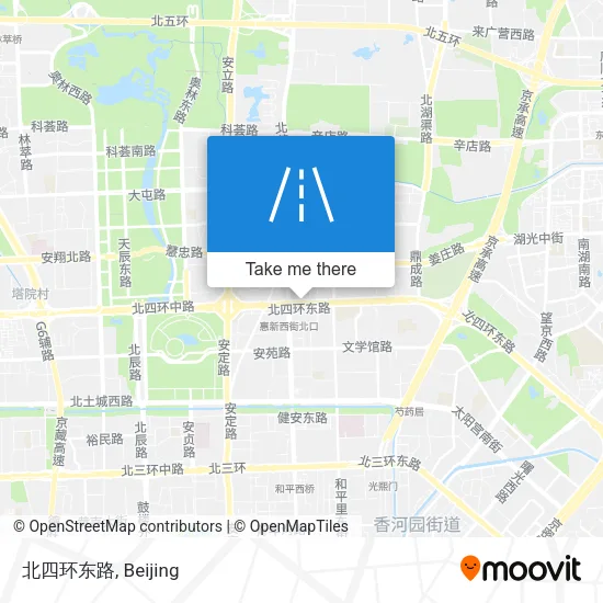 北四环东路 map
