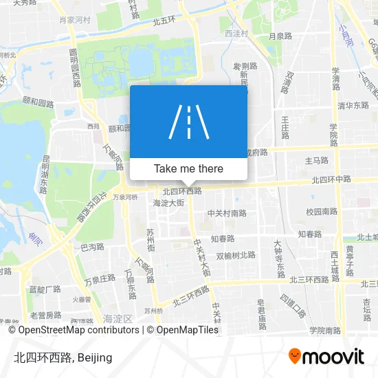 北四环西路 map