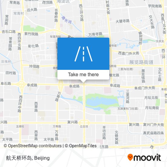 航天桥环岛 map