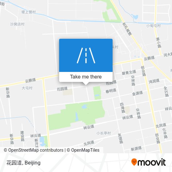 花园道 map