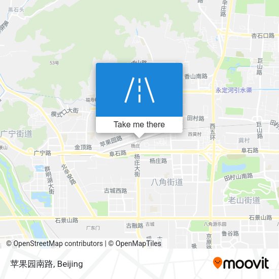 苹果园南路 map