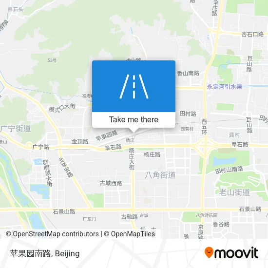苹果园南路 map