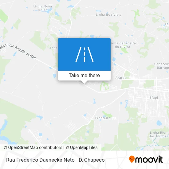 Rua Frederico Daenecke Neto - D map