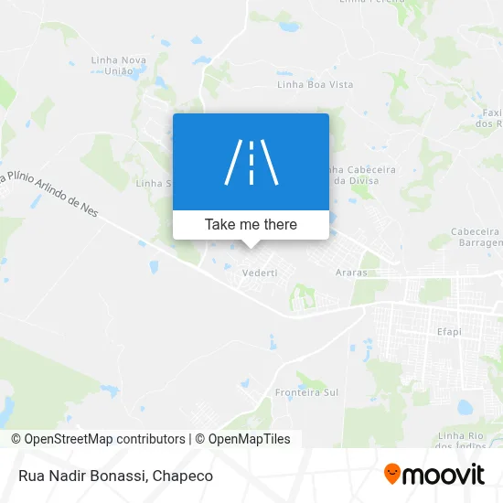 Rua Nadir Bonassi map