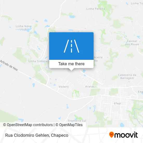 Rua Clodomiro Gehlen map