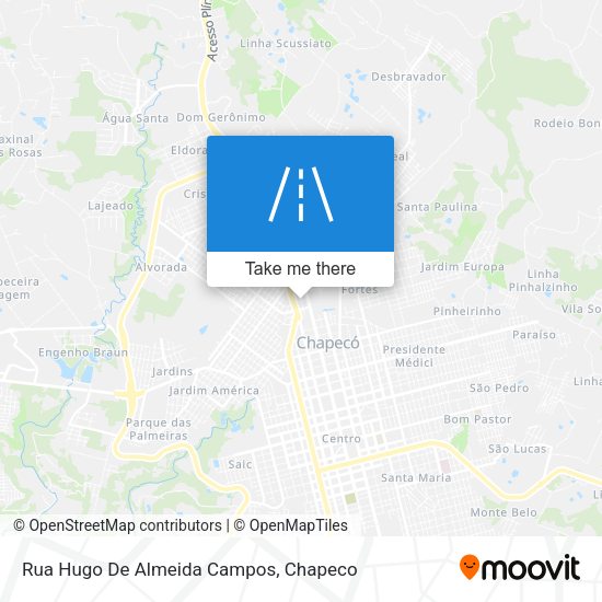 Rua Hugo De Almeida Campos map