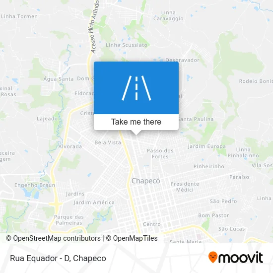 Rua Equador - D map
