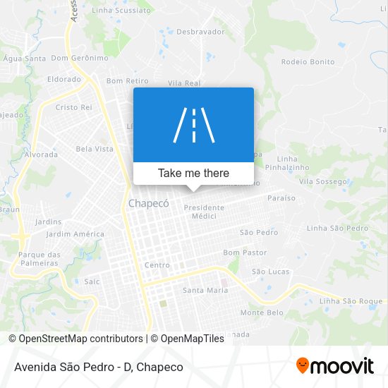 Avenida São Pedro - D map