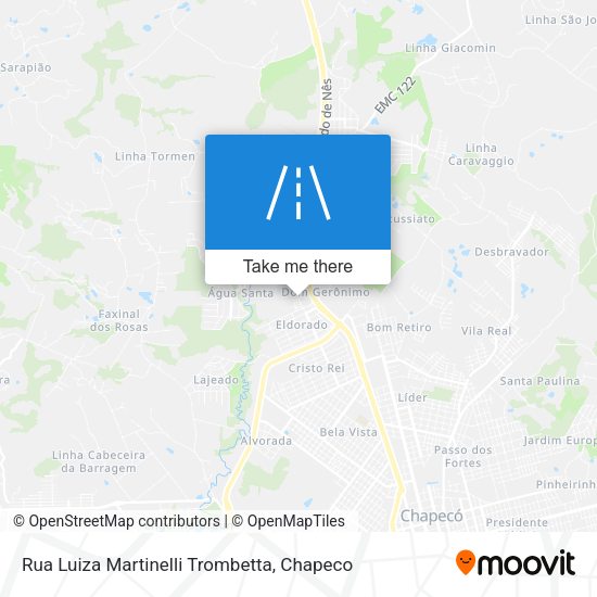 Rua Luiza Martinelli Trombetta map