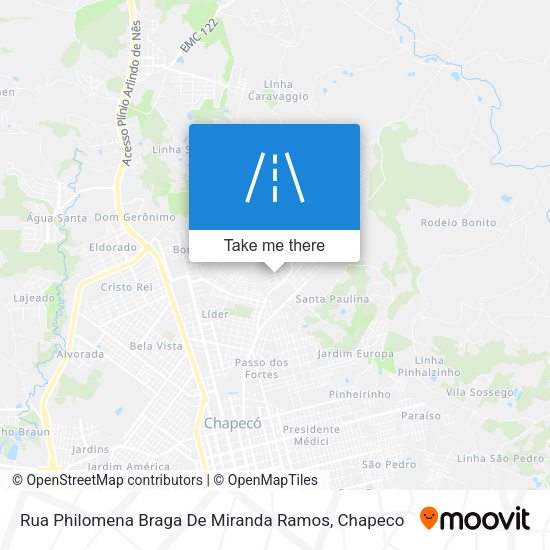 Rua Philomena Braga De Miranda Ramos map