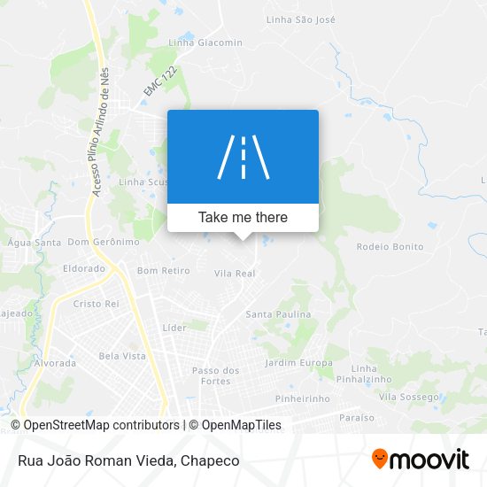 Rua João Roman Vieda map