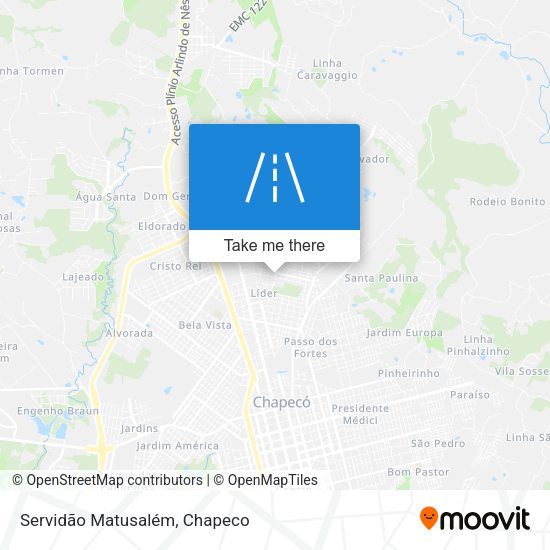 Servidão Matusalém map