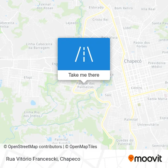 Rua Vitório Francescki map