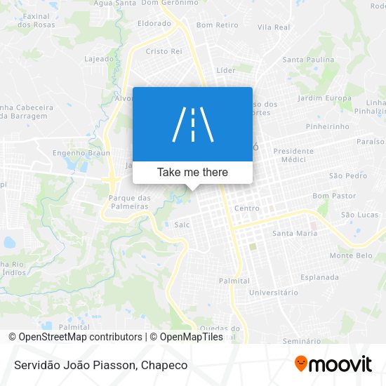 Servidão João Piasson map