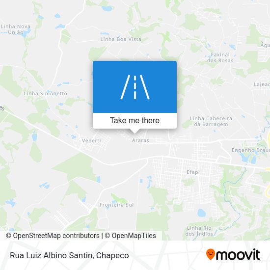 Rua Luiz Albino Santin map