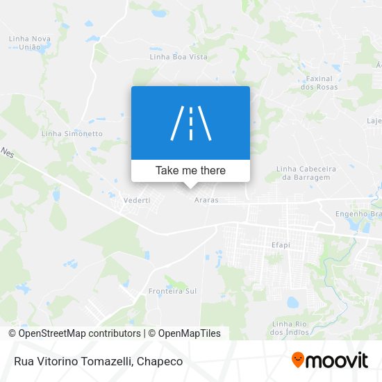 Rua Vitorino Tomazelli map