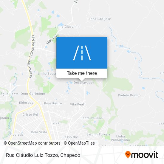 Rua Cláudio Luiz Tozzo map