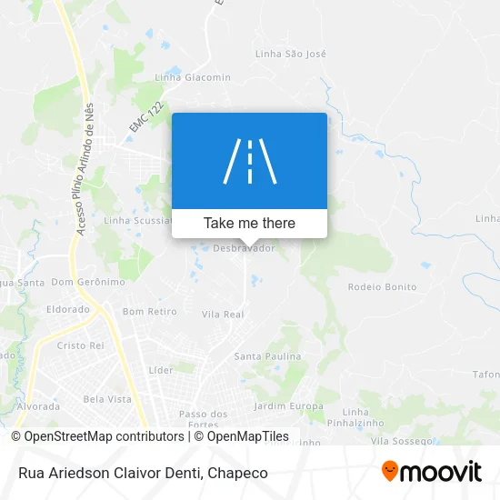 Rua Ariedson Claivor Denti map