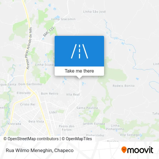 Rua Wilmo Meneghin map