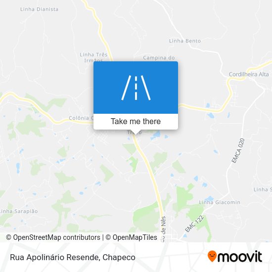 Rua Apolinário Resende map