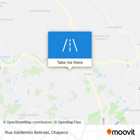 Rua Valdemiro Belinski map