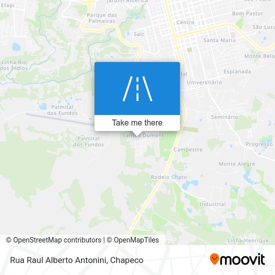 Rua Raul Alberto Antonini map