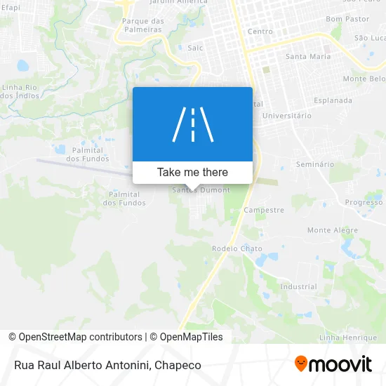 Rua Raul Alberto Antonini map