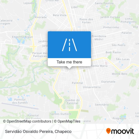 Servidão Osvaldo Pereira map