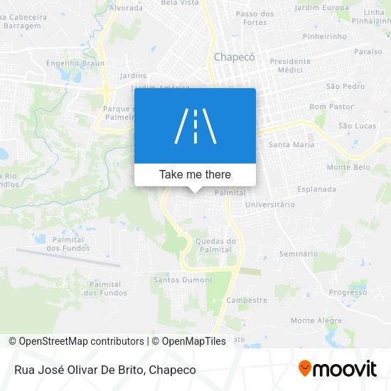 Rua José Olivar De Brito map