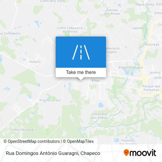 Rua Domingos Antônio Guaragni map