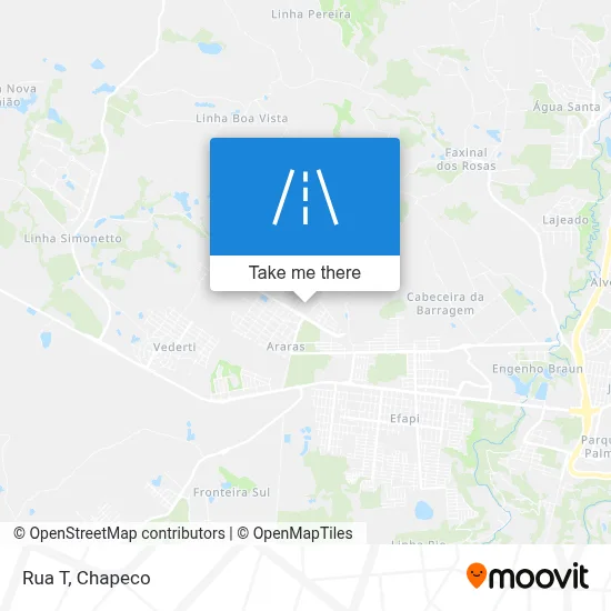 Rua T map