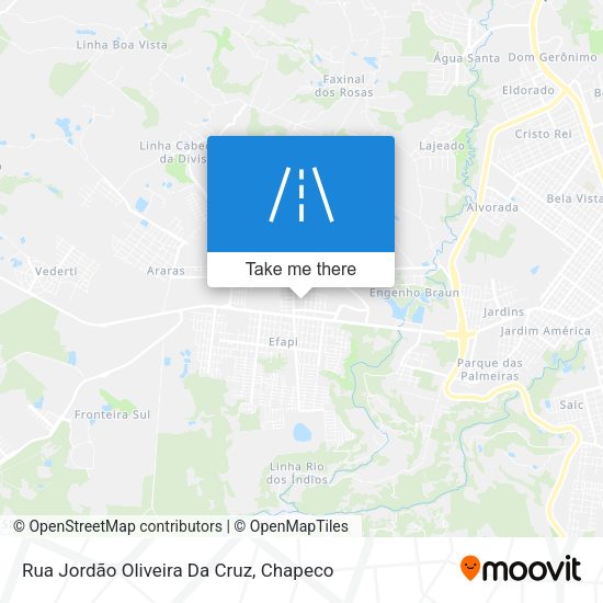 Rua Jordão Oliveira Da Cruz map