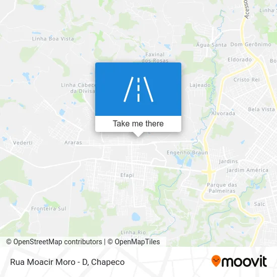 Rua Moacir Moro - D map