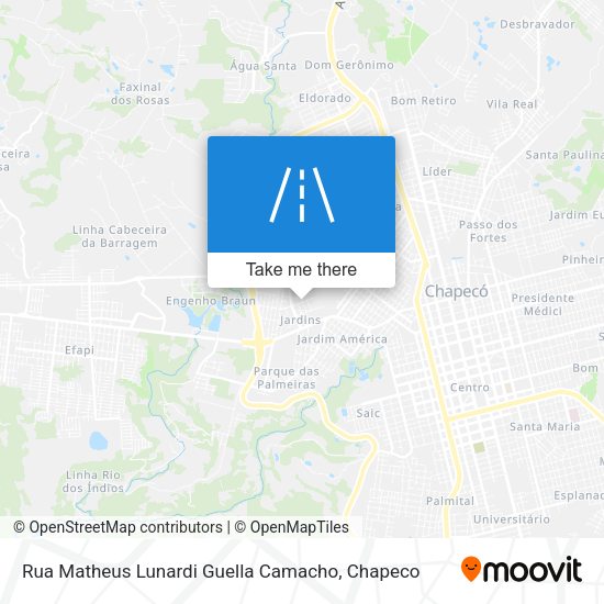 Rua Matheus Lunardi Guella Camacho map
