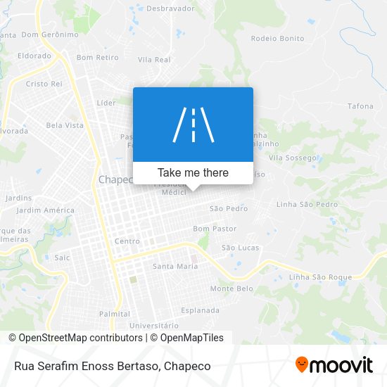 Rua Serafim Enoss Bertaso map