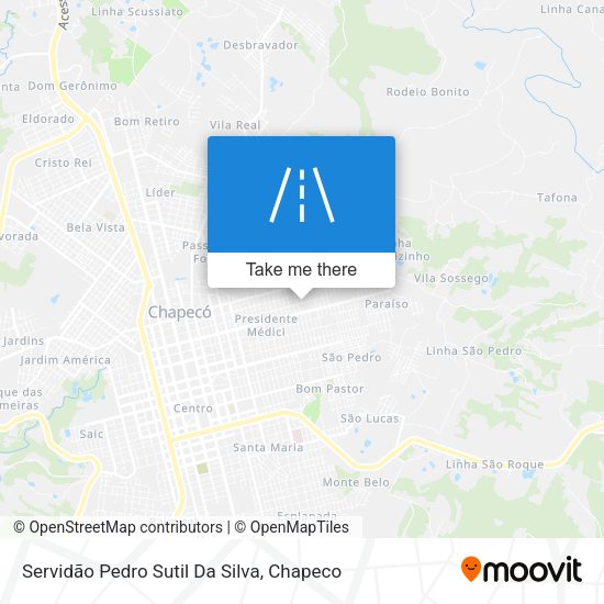 Servidão Pedro Sutil Da Silva map