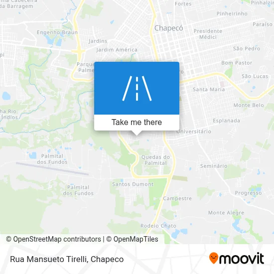 Rua Mansueto Tirelli map